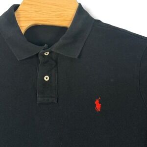 Polo Ralph Lauren Polo Shirt Men XL Black Red Pony Classic Fit Pony Preppy Golf